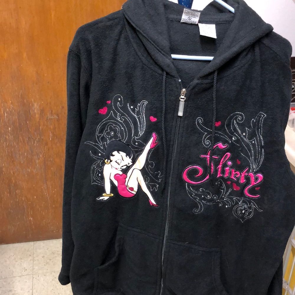 Rare Betty Boop fleece jacket  2XL